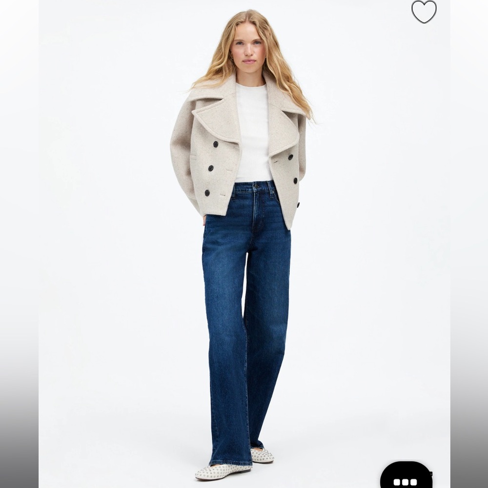 Madewell the perfect vintage wide leg denim Dark Blue Jeans. These are a 28 tall